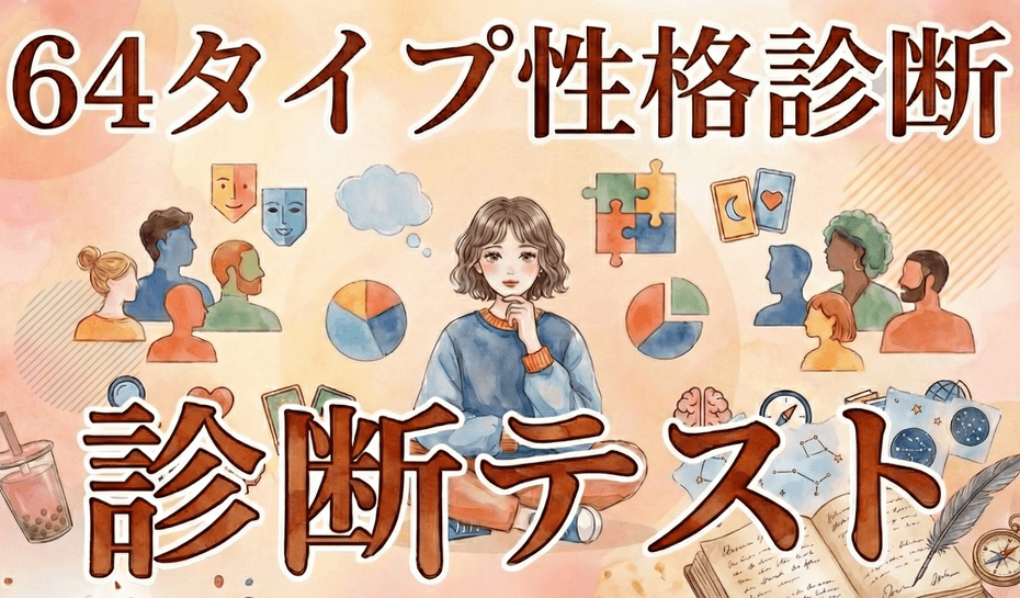 【新MBTI診断】64タイプ性格診断