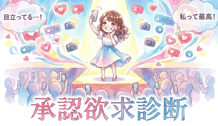 承認欲求診断！かまってちゃん度を簡単セルフチェック！